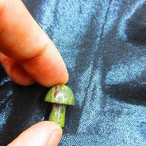 Dragon Bloodstone Mushroom Carving Gemstone